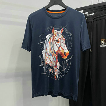 商品名称：エルメス HERMES MS-TDHE24005 2024年最新入荷 Tシャツ 半袖 ショートスリーブ スウェットシャツ 短袖 クルーネック トップス レジャーシャツ