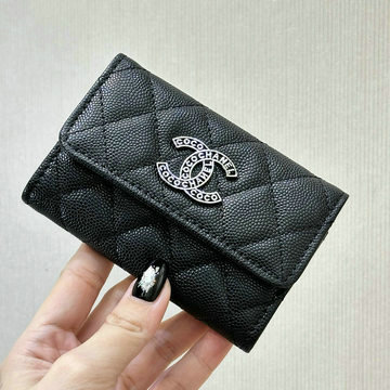 商品名称：シャネル CHANEL CC-CH3832QJBK  2024年最新入荷 フラップカードケース ショートウォレット 二つ折り短財布 カード入れ 名刺れ