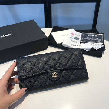 シャネル CHANELCC-CH31505QJBK  2024年最新入荷 フラップ ロングウォレット 二つ折り長財布 カード入れ 札入れ