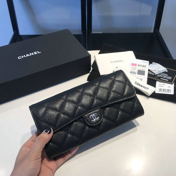 シャネル CHANEL CC-CH31505QYBK  2024年最新入荷 フラップ ロングウォレット 二つ折り長財布 カード入れ 札入れ