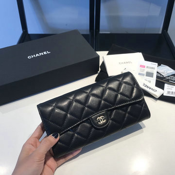 シャネル CHANEL CC-CH31505YJBK 2024年最新入荷 フラップ ロングウォレット 二つ折り長財布 カード入れ 札入れ