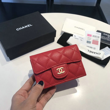 シャネル CHANEL CC-CH84401QJRD 2024年最新入荷 ショートウォレット 三つ折り短財布 カード入れ 札入れ 小銭入れ