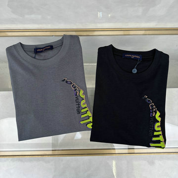 ルイヴィトン LOUISVUITTON MS-TDLV24019 2024年最新入荷 Tシャツ 半袖 ショートスリーブ スウェットシャツ 短袖 クルーネック トップス レジャーシャツ