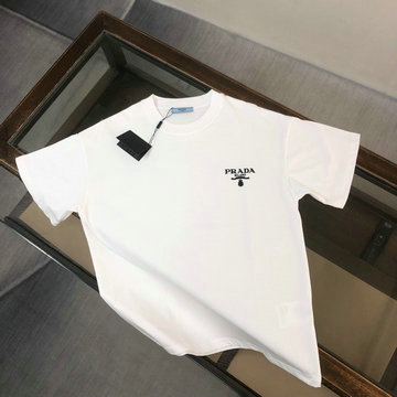 プラダ PRADA MS-TDPD24008 2024年最新入荷 Tシャツ 半袖 ショートスリーブ スウェットシャツ 短袖 クルーネック トップス レジャーシャツ