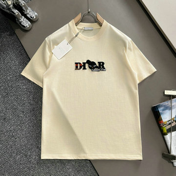 クリスチャンディオール CHRISTIAN DIOR MS-TDCD24011　2024年最新入荷 Tシャツ 半袖 ショートスリーブ スウェットシャツ 短袖 クルーネック トップス レジャーシャツ