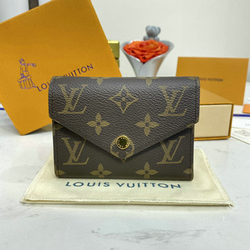 ルイヴィトン LOUISVUITTON 057-M41938　2022年最新入荷 ポルトフォイユ ヴィクトリーヌ 三つ折り短財布 モノグラム 小銭入れ付き