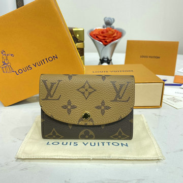 商品名称：ルイヴィトン LOUISVUITTON 057-M82333　2023年最新入荷 ポルトモネ ロザリ 小銭入れ コインケース 短財布 名刺入れ モノグラム リバース キャンバス