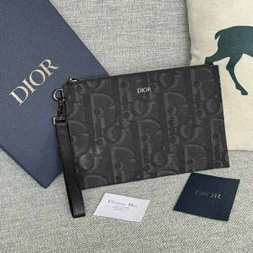 クリスチャンディオール CHRISTIAN DIOR GH-CD2491DBQK 2024年最新入荷 A5 ポーチ ストラップ付き 手持ちかばん クラッチバッグ ビジネスバッグ