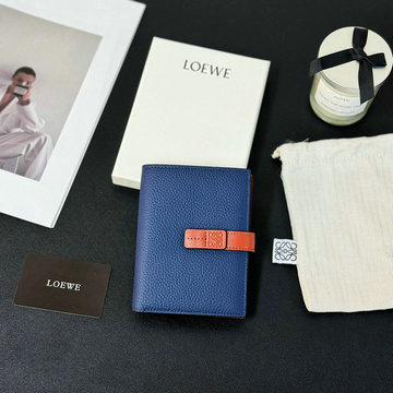ロエベ LOEWE GH-LE660S87PLZ 2024年最新入荷 バーティカル ウォレット ミディアム 二つ折り短財布 カードケース 小銭入れ コインケース 短財布
