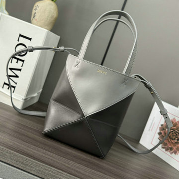 ロエベ LOEWE GH-LE1763PKH 2024年最新入荷 パズルフォルド スモール トートバッグ ハンドバッグ シャイニーカーフ