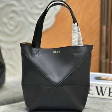 商品名称：ロエベ LOEWE GH-LE1763QBK 2024年最新入荷 パズルフォルド スモール トートバッグ ハンドバッグ シャイニーカーフ