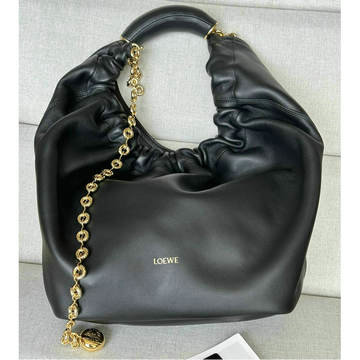 ロエベ LOEWE GH-LE3902BK 2024年最新入荷 スクイーズバッグ ミディアム トートバッグ ホーボーバッグ ハンドバッグ ナパラム