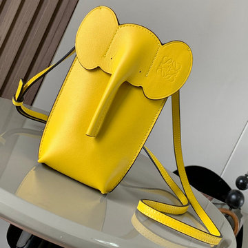 商品名称：ロエベ LOEWE GH-LE641819YL 2024年最新入荷 エレファント ポケット 携帯かばん斜め掛け ショルダーバッグ クロスボディバッグ