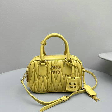 ミュウミュウ MIUMIU 99-MM5BB123YL 2024年最新入荷 アルカディ トートバッグ スモール ハンドバッグ 2way ショルダーバッグ クロスボディバッグ