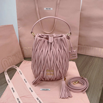ミュウミュウ MIUMIU 99-MM5BE084BFH 2024年最新入荷 バケットバッグ トートバッグ 斜め掛け ショルダーバッグ クロスボディバッグ レディースかばん