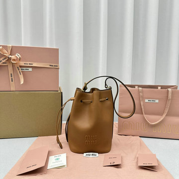 ミュウミュウ MIUMIU 99-MM5BE090ZS 2024年最新入荷 バケットバッグ トートバッグ 斜め掛け ショルダーバッグ クロスボディバッグ レディースかばん