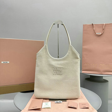 ミュウミュウ MIUMIU 99-MM5BG231RQH 2024年最新入荷 トートバッグ ホーボーバッグ 肩掛け ショルダーバッグ ハンドバッグ ウィメンズかばん