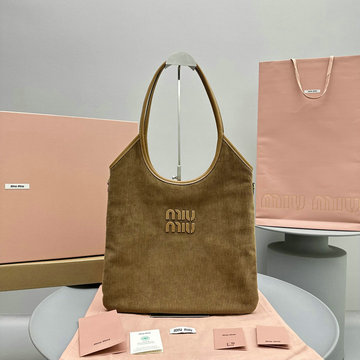 ミュウミュウ MIUMIU 99-MM5BG231RZS 2024年最新入荷 トートバッグ ホーボーバッグ 肩掛け ショルダーバッグ ハンドバッグ ウィメンズかばん