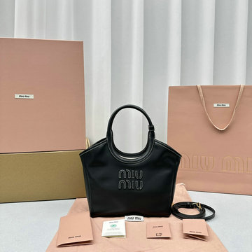 ミュウミュウ MIUMIU 99-MM5BA284PBK 2024年最新入荷 トップハンドルバッグ トートバッグ ハンドバッグ ホーボーバッグ レディースかばん