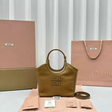ミュウミュウ MIUMIU 99-MM5BA284PZS 2024年最新入荷 トップハンドルバッグ トートバッグ ハンドバッグ ホーボーバッグ レディースかばん
