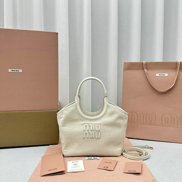 ミュウミュウ MIUMIU 99-MM5BA284RQH 2024年最新入荷 トップハンドルバッグ トートバッグ ハンドバッグ ホーボーバッグ レディースかばん