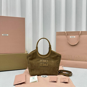 ミュウミュウ MIUMIU 99-MM5BA284RZS  2024年最新入荷 トップハンドルバッグ トートバッグ ハンドバッグ ホーボーバッグ レディースかばん