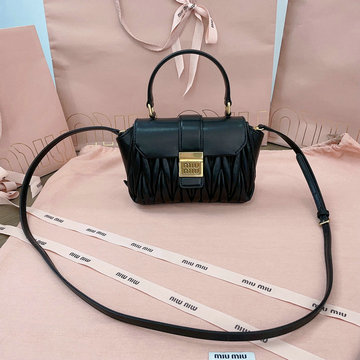 ミュウミュウ MIUMIU 99-MM5BP083BK 2024年最新入荷 トップハンドルバッグ トートバッグ ハンドバッグ 斜め掛け ショルダーバッグ クロスボディバッグ