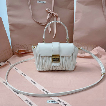 ミュウミュウ MIUMIU 99-MM5BP083BS 2024年最新入荷 トップハンドルバッグ トートバッグ ハンドバッグ 斜め掛け ショルダーバッグ クロスボディバッグ