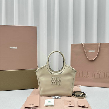 ミュウミュウ MIUMIU 99-MM5BA284PXS 2024年最新入荷 トップハンドルバッグ トートバッグ ハンドバッグ ホーボーバッグ レディースかばん