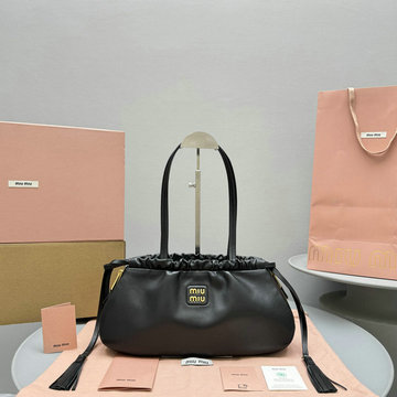 ミュウミュウ MIUMIU 99-MM5612BK 2024年最新入荷 トップハンドルバッグ トートバッグ ハンドバッグ ウィメンズかばん クロスボディバッグ