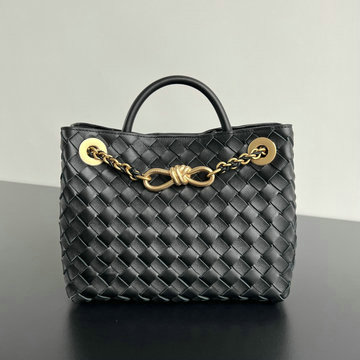 ボッテガヴェネタ BOTTEGAVENETA aj-BOV786008QBK  2024年最新入荷 スモール チェーン アンディアーモ トップハンドルバッグ トートバッグ ハンドバッグ