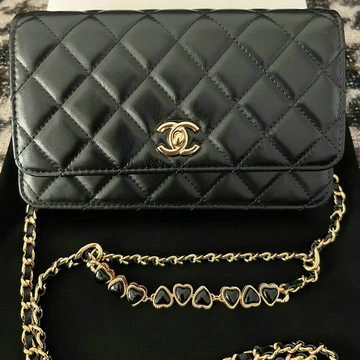 商品名称：シャネル CHANEL CC-CH3785BK  2024年最新入荷 チェーンウォレット 斜め掛け ショルダーバッグ クロスボディバッグ