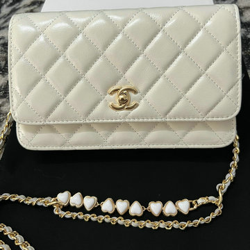 シャネル CHANEL 2024年最新入荷 チェーンウォレット 斜め掛け ショルダーバッグ クロスボディバッグ
