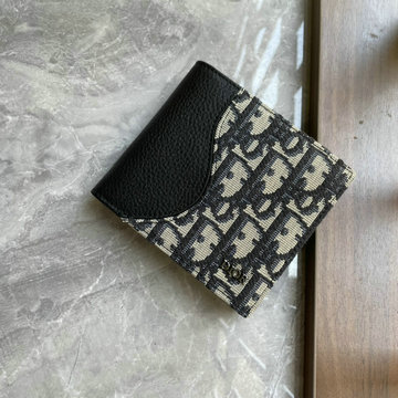 クリスチャンディオール CHRISTIAN DIOR 025-CD2076BBK 2024年最新入荷 サドル 二つ折り短財布 ショートウォレット カード入れ 札入れ