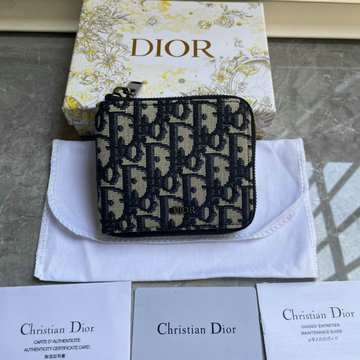 クリスチャンディオール CHRISTIAN DIOR 025-CD2092BBK 2024年最新入荷 ジップウォレット ファスナー短財布 ショートウォレット 小銭入れ カード入れ