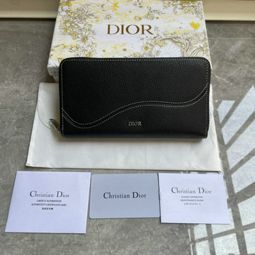クリスチャンディオール CHRISTIAN DIOR 025-CD2315PBK  2024年最新入荷 サドル ジップウォレット ロングウォレット ファスナー長財布 カード入れ