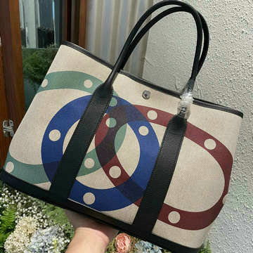 エルメス HERMES 063-H600336TYBYBK v 2024最新入荷 ガーデンパーティー トートバッグ ハンドバッグ ショッピングバッグ トップハンドルバッグ
