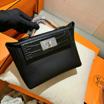 商品名称：エルメス HERMES 063-HE2424TEYBK 2024年最新入荷 ミニケリー 2424 トップハンドルバッグ トートバッグ 2way ショルダーバッグ レディースかばん