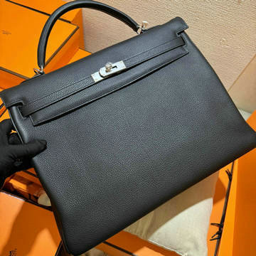 商品名称：エルメス HERMES 063-HKL40TGYBK  2024年最新入荷 ケリー 40 トップハンドルバッグ ハンドバッグ トートバッグ ブリーフケース ビジネスバッグ