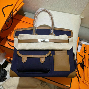 商品名称：エルメス HERMES 063-HBK35GBYSL 2024年最新入荷 バーキンバッグ 35 Cargo トップハンドルバッグ トートバッグ ハンドバッグ ビジネスバッグ