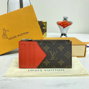 ルイヴィトン LOUISVUITTON 057-M82908 2024年最新入荷 コインカード ホルダー 小銭入れ カードケース コインケース ジッピーウォレット モノグラム