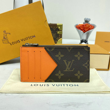 ルイヴィトン LOUISVUITTON 057-M82909 2024年最新入荷 コインカード ホルダー 小銭入れ カードケース コインケース ジッピーウォレット モノグラム