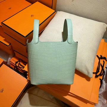 エルメス HERMES 063-HPT18ENYBG 2024年最新入荷 ピコタン バケットバッグ トートバッグ ハンドバッグ ショッピングバッグ レディースかばん