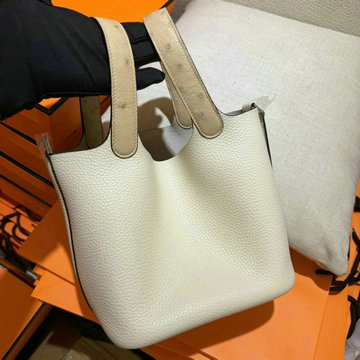 エルメス HERMES 063-HPT18TCPBH 2024年最新入荷 ピコタン バケットバッグ トートバッグ ハンドバッグ ショッピングバッグ レディースかばん