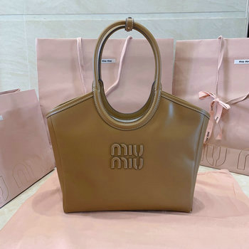 商品名称：ミュウミュウ MIUMIU 99-MM5BG281PZS  2024年最新入荷 トップハンドルバッグ トートバッグ ハンドバッグ ホーボーバッグ レディースかばん
