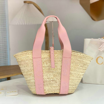 クロエ CHLOE 99-CLE23380FH 2024年最新入荷 ラージ woody バスケットバッグ トートバッグ ハンドバッグ ショッピングバッグ 旅行かばん