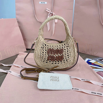 商品名称：ミュウミュウ MIUMIU 99-MM5BC125FXK 2024年最新入荷 ワンダー ホーボーバッグ トートバッグ ハンドバッグ 斜め掛け ショルダーバッグ クロスボディバッグ