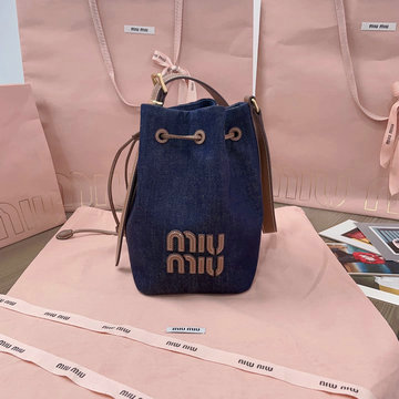 ミュウミュウ MIUMIU 99-MM5BE090NLS 2024年最新入荷 バケットバッグ トートバッグ 斜め掛け ショルダーバッグ クロスボディバッグ レディースかばん