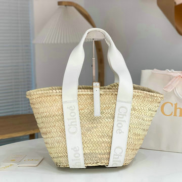 クロエ CHLOE 99-CLE23380BS 2024年最新入荷 ラージ woody バスケットバッグ トートバッグ ハンドバッグ ショッピングバッグ 旅行かばん レディースかばん