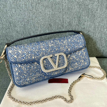 ヴァレンティノ Valentino 99-VT1133ZDLS 2024年最新入荷 ガラヴァーニ ホーボーバッグ斜め掛け ショルダーバッグ クロスボディバッグ